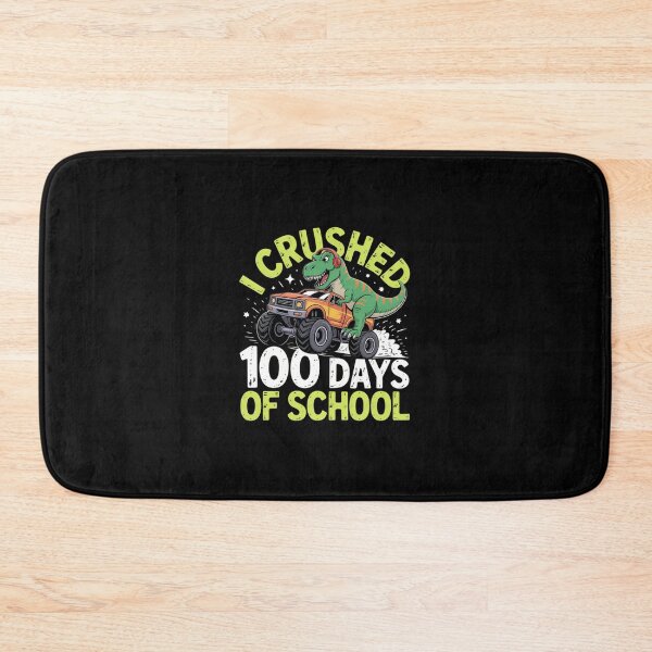 Item preview, I Crushed 100 Days of School Dinosaur Monster Truck designed and sold by KarstenNoanra.