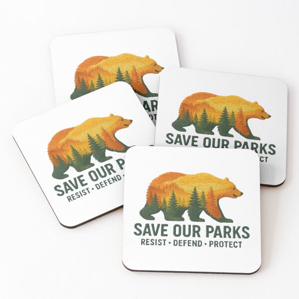 Item preview, Protect our national parks - resist smokey the bear public lands Hands Off Our Forests  designed and sold by SkeletonsDanger.