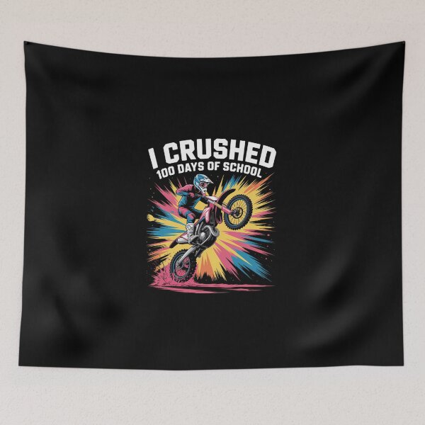 Item preview, I Crushed 100 Days Of School Dirt Bike For Boys 100th Day designed and sold by KarstenNoanra.