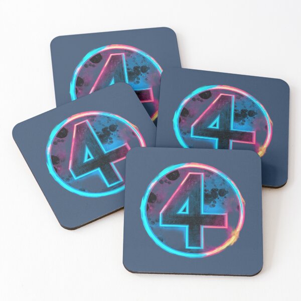 Item preview, Neon‑style glowing number 4 design  designed and sold by LoomisDreams.