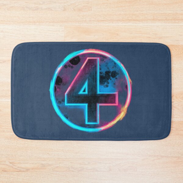 Item preview, Neon‑style glowing number 4 design  designed and sold by LoomisDreams.