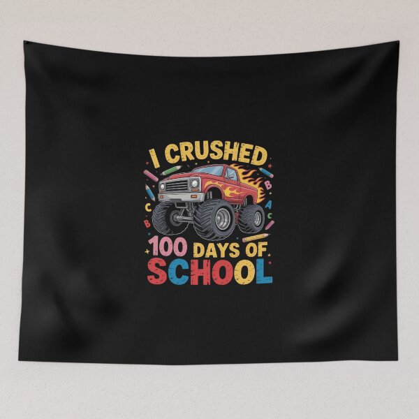 Item preview, I crushed 100 Days Of School For Boys Monster Truck 100 Day designed and sold by KarstenNoanra.