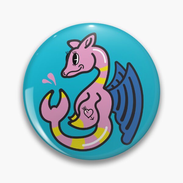 Item preview, Tattooed Sea Dragon Babe Cute Winged Creature designed and sold by Webstudio  2Amigos.