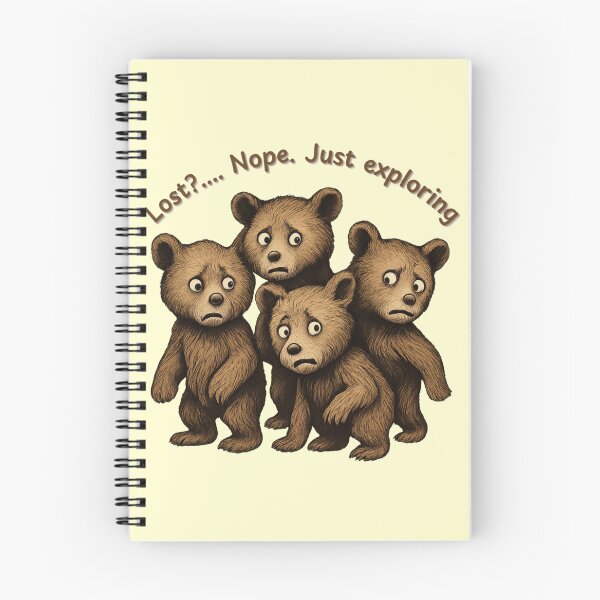 Item preview, Lost? Nope. Just Exploring." – Cute Confused Baby Bears designed and sold by Afraadil001.