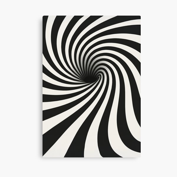Item preview, Mesmerizing Black & White Spiral Optical Illusion Pattern designed and sold by AnTartstudios.