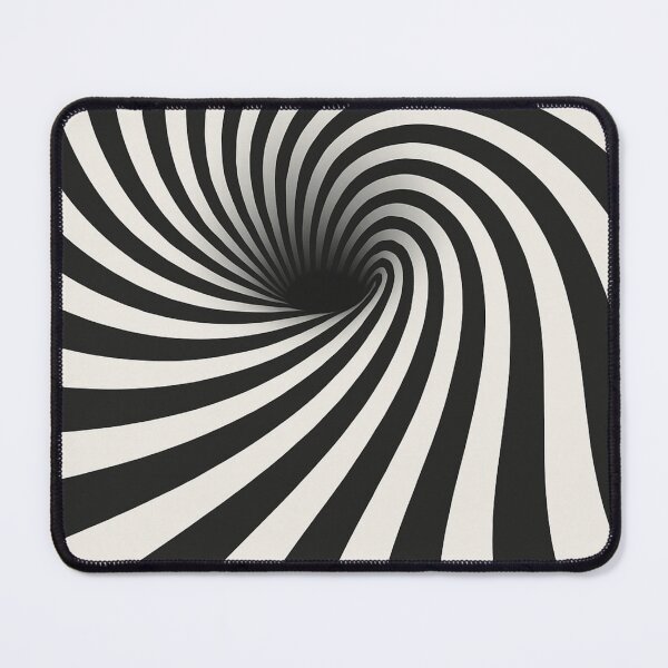 Item preview, Mesmerizing Black & White Spiral Optical Illusion Pattern designed and sold by AnTartstudios.