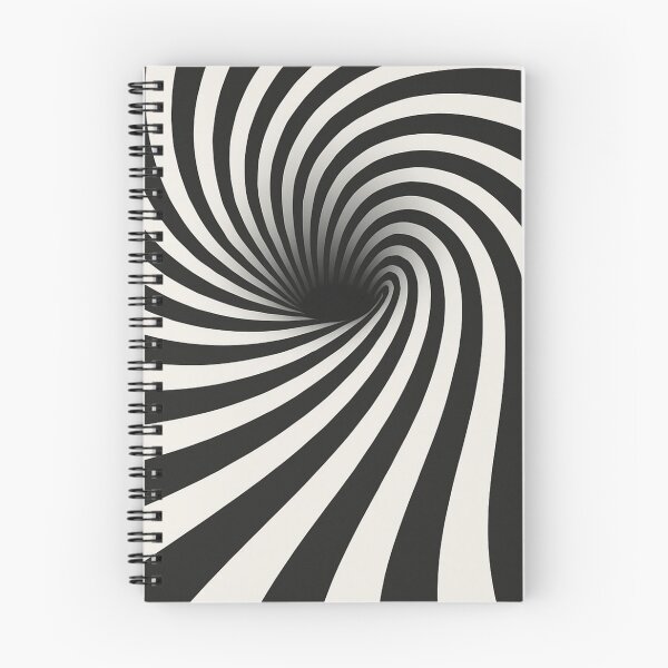 Item preview, Mesmerizing Black & White Spiral Optical Illusion Pattern designed and sold by AnTartstudios.