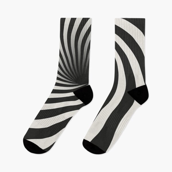 Item preview, Mesmerizing Black & White Spiral Optical Illusion Pattern designed and sold by AnTartstudios.