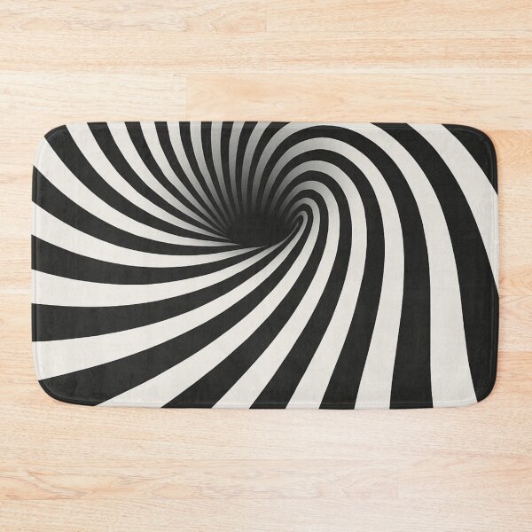 Item preview, Mesmerizing Black & White Spiral Optical Illusion Pattern designed and sold by AnTartstudios.