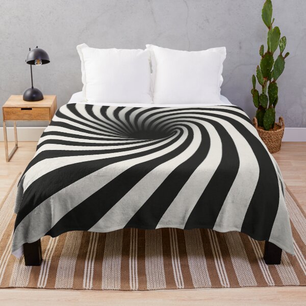 Item preview, Mesmerizing Black & White Spiral Optical Illusion Pattern designed and sold by AnTartstudios.