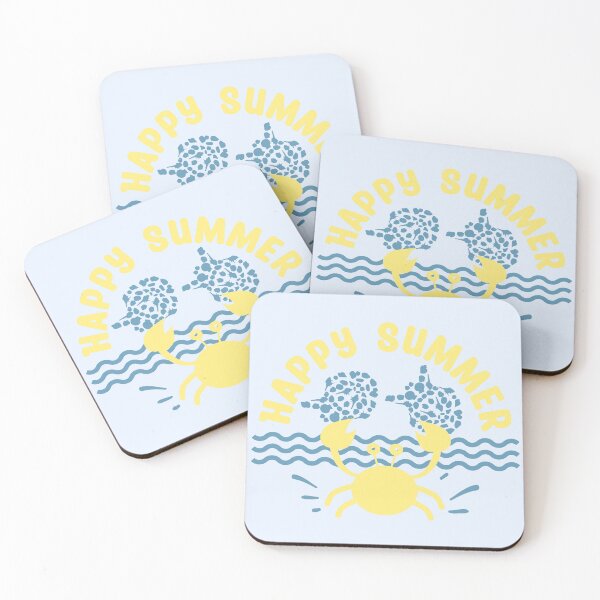 Item preview, Happy Summer - cute beach theme with fishes and crab designed and sold by mariya-ivanova.
