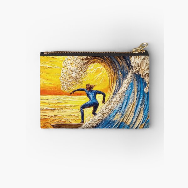 Item preview, “Wave Warrior” – Surfer Riding Giant Curling Wave designed and sold by ReachForArt.