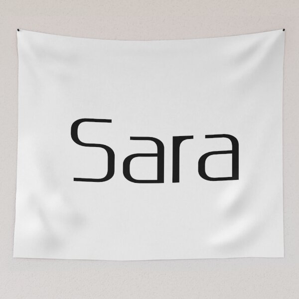 Item preview, Sara – Bold Arabic Name in Black Cartoon Font for Light Shirts designed and sold by Simplty.