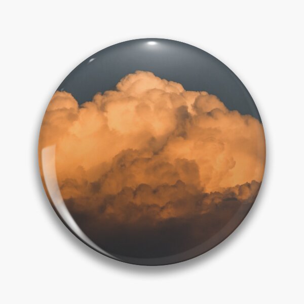Item preview, Beautiful, vibrant, orange clouds from the sunset with the blue sky designed and sold by leah-b-photo.