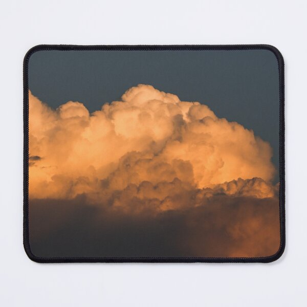 Item preview, Beautiful, vibrant, orange clouds from the sunset with the blue sky designed and sold by leah-b-photo.