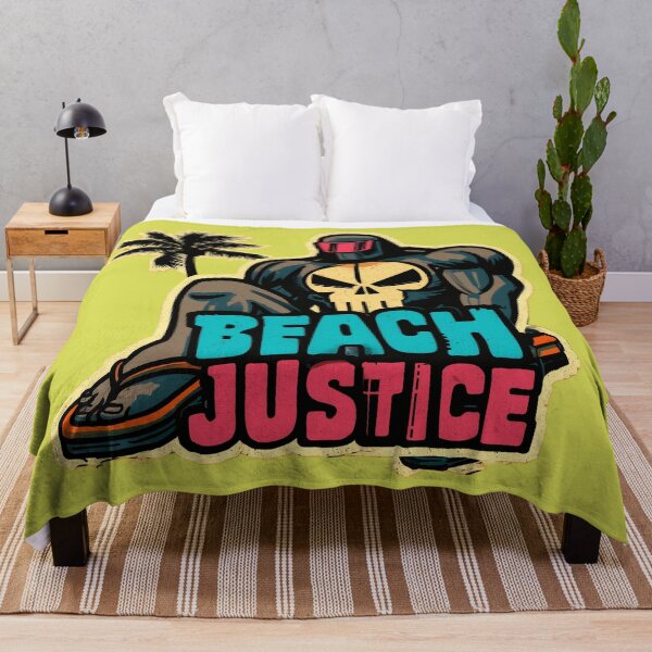 Item preview, Masked warrior at the beach – Tropical justice  designed and sold by LoomisDreams.