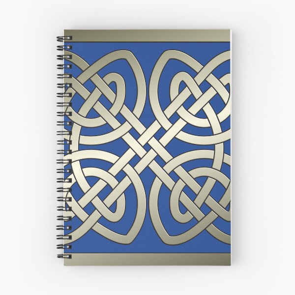 Item preview, Diseño celta de doble hilo dorado sobre azul designed and sold by ChimaGraphics.