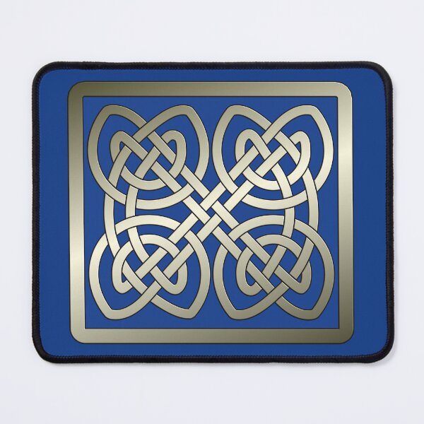 Item preview, Double thread Celtic design gilt on blue designed and sold by ChimaGraphics.