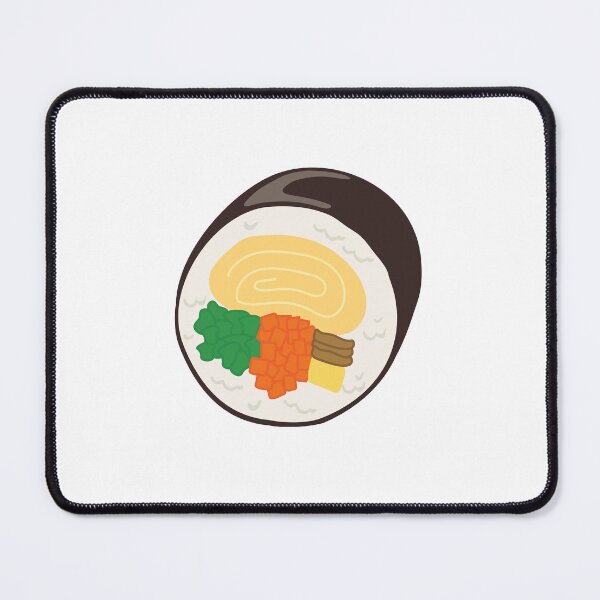 Item preview, Korean street food Kimbap, K-food designed and sold by GennyOnThePaper.