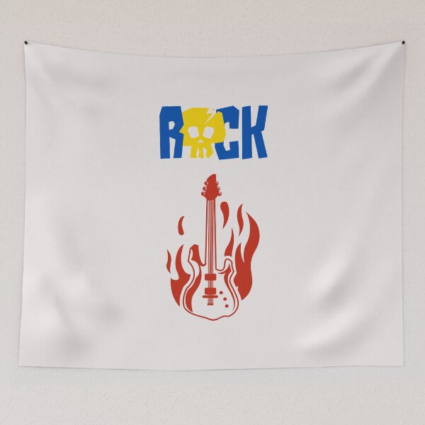 Item preview, Skull Rock Burning Guitar designed and sold by FanFest.