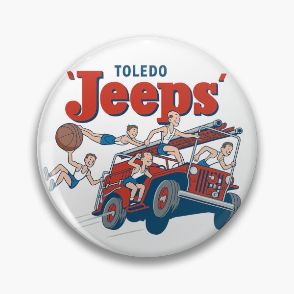 Artikelvorschau, Toledo Jeeps Throwback-Basketball-Logo entworfen und verkauft von Cloud420.
