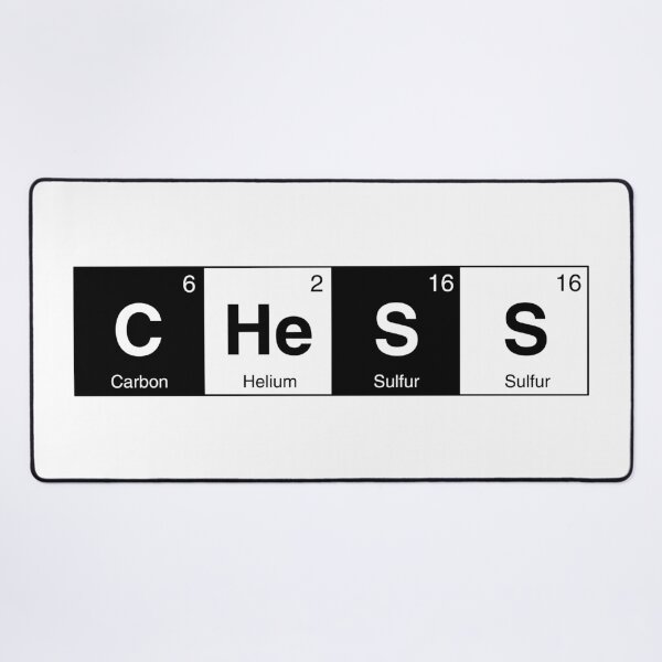 Item preview, Chess Periodic Table of Elements Text designed and sold by humnoo.