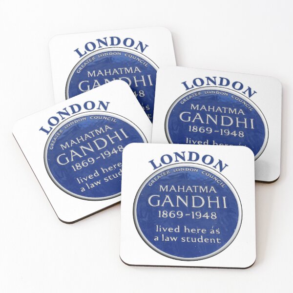Item preview, London Mahatma Gandhi Blue Plaque designed and sold by OurHomeImages.