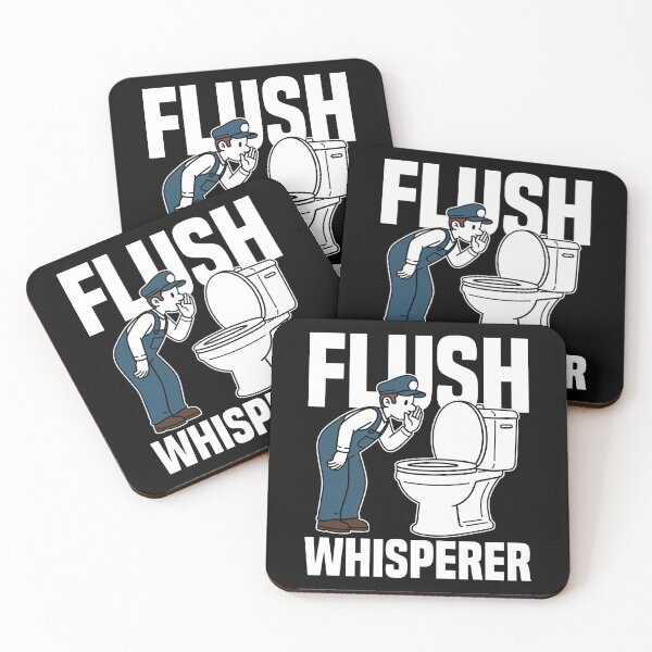 Item preview, FLUSH WHISPERER - PLUMBER designed and sold by KEF Custom.