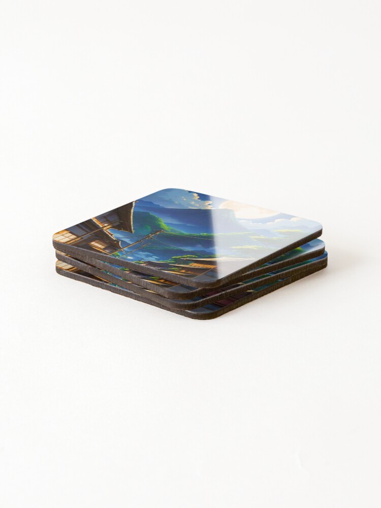 Thumbnail 4 of 5, Coasters (Set of 4), Java Moonlight designed and sold by ZenGrooves.