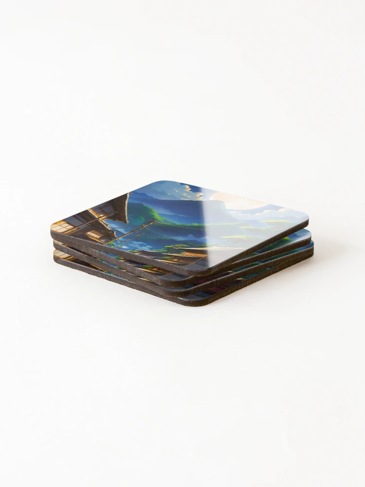 Thumbnail 4 of 5, Coasters (Set of 4), Java Moonlight designed and sold by ZenGrooves.