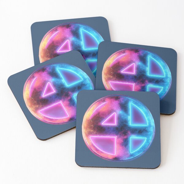 Item preview, Neon cosmic emblem – galactic number 4 energy designed and sold by LoomisDreams.