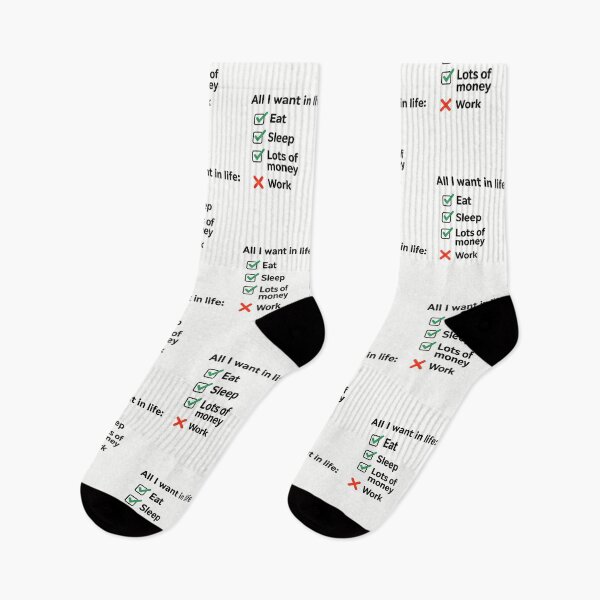 Item preview, All I want in life: Eat, Sleep, Money (Not Work) designed and sold by Asmar_islam☪️.