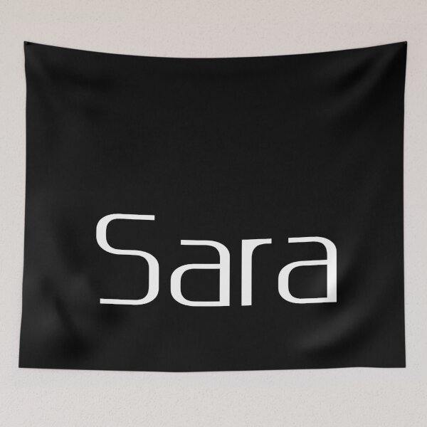 Item preview, Sara – White Arabic Name Art for Dark Background Apparel designed and sold by Simplty.