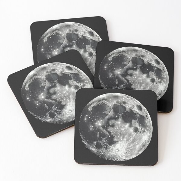 Item preview, Lunar Dreams - Full Moon Night Sky Design designed and sold by TeeJungleStudio.