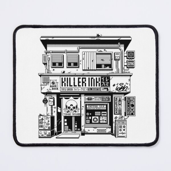 Item preview, Edgy Tattoo Shop Illustration designed and sold by darkskinbender.