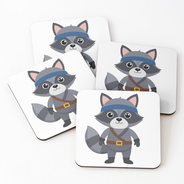 Item preview, Chibi Raccoon with Adorable Bandit Mask – Cute Woodland Animal Illustration designed and sold by PrintCreations9.
