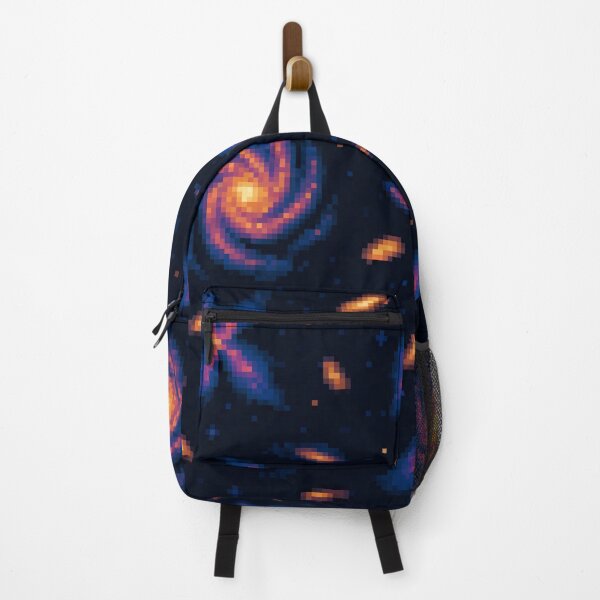 Item preview, Galactic Spiral Pixel Art – Colorful Galaxy Cluster in Deep Space designed and sold by retro_pixel.