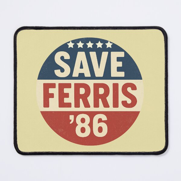 Item preview, Save Ferris ’86 – Vintage Retro USA-Inspired Design designed and sold by Lunaria Arts.