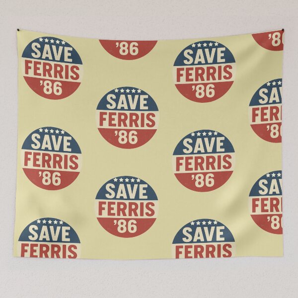 Item preview, Save Ferris ’86 – Vintage Retro USA-Inspired Design designed and sold by Lunaria Arts.