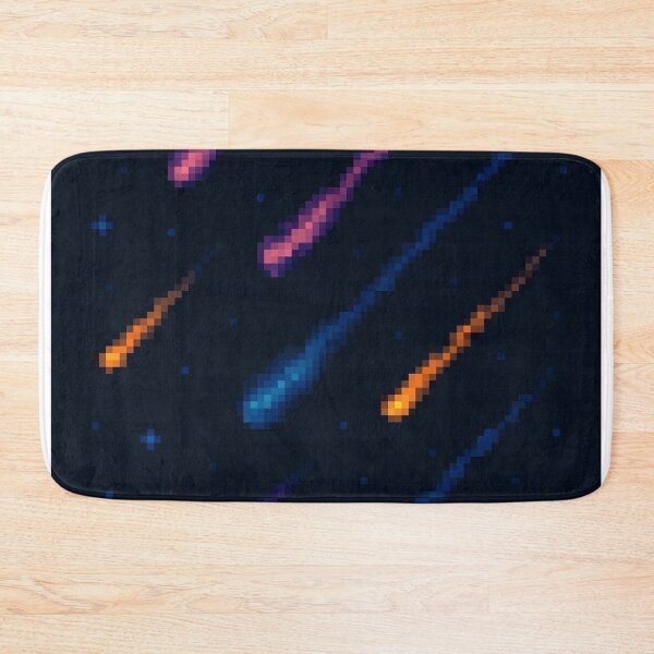 Item preview, Meteor Shower Pixel Art – Shooting Stars in Retro Night Sky designed and sold by retro_pixel.