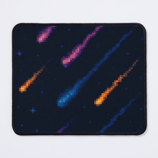 Item preview, Meteor Shower Pixel Art – Shooting Stars in Retro Night Sky designed and sold by retro_pixel.