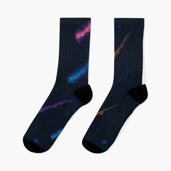 Item preview, Meteor Shower Pixel Art – Shooting Stars in Retro Night Sky designed and sold by retro_pixel.