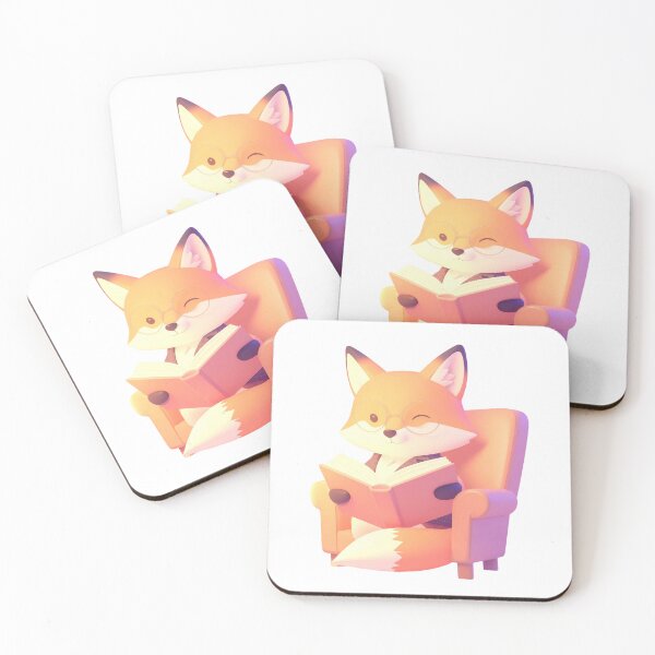 Item preview, Dark Academia Fox Reading designed and sold by GROOVEGORB Design Shop.