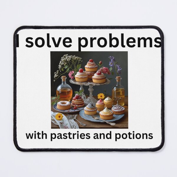 Item preview, I Solve Problems With Pastries and Potions - Kitchen Magic designed and sold by LawrenceDesigns.