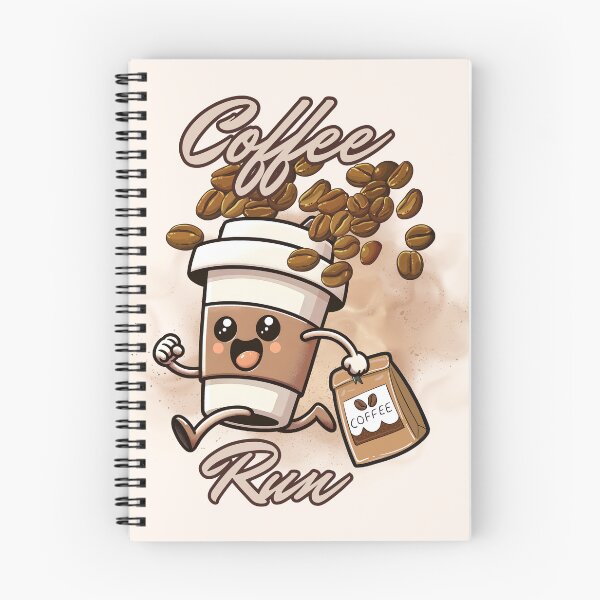 Item preview, Mascot coffee character runiing designed and sold by BritishDelights.