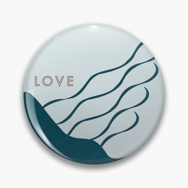 Item preview, Love waves in emerald colours  designed and sold by strokes and splashes.