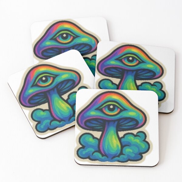 Item preview, Trippy mushroom watching you designed and sold by Couldbebettah.