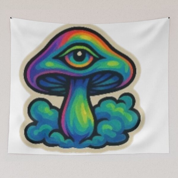 Item preview, Trippy mushroom watching you designed and sold by Couldbebettah.