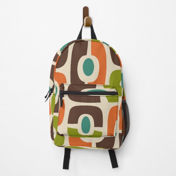 Item preview, Mid Century Modern Cosmic Abstract Brown Blue Green Orange and Beige designed and sold by tonymagnerart.