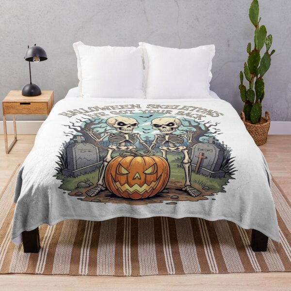 Item preview, "I've Got Your Back" Skeleton Halloween T-shirt designed and sold by MIMSCorneR.